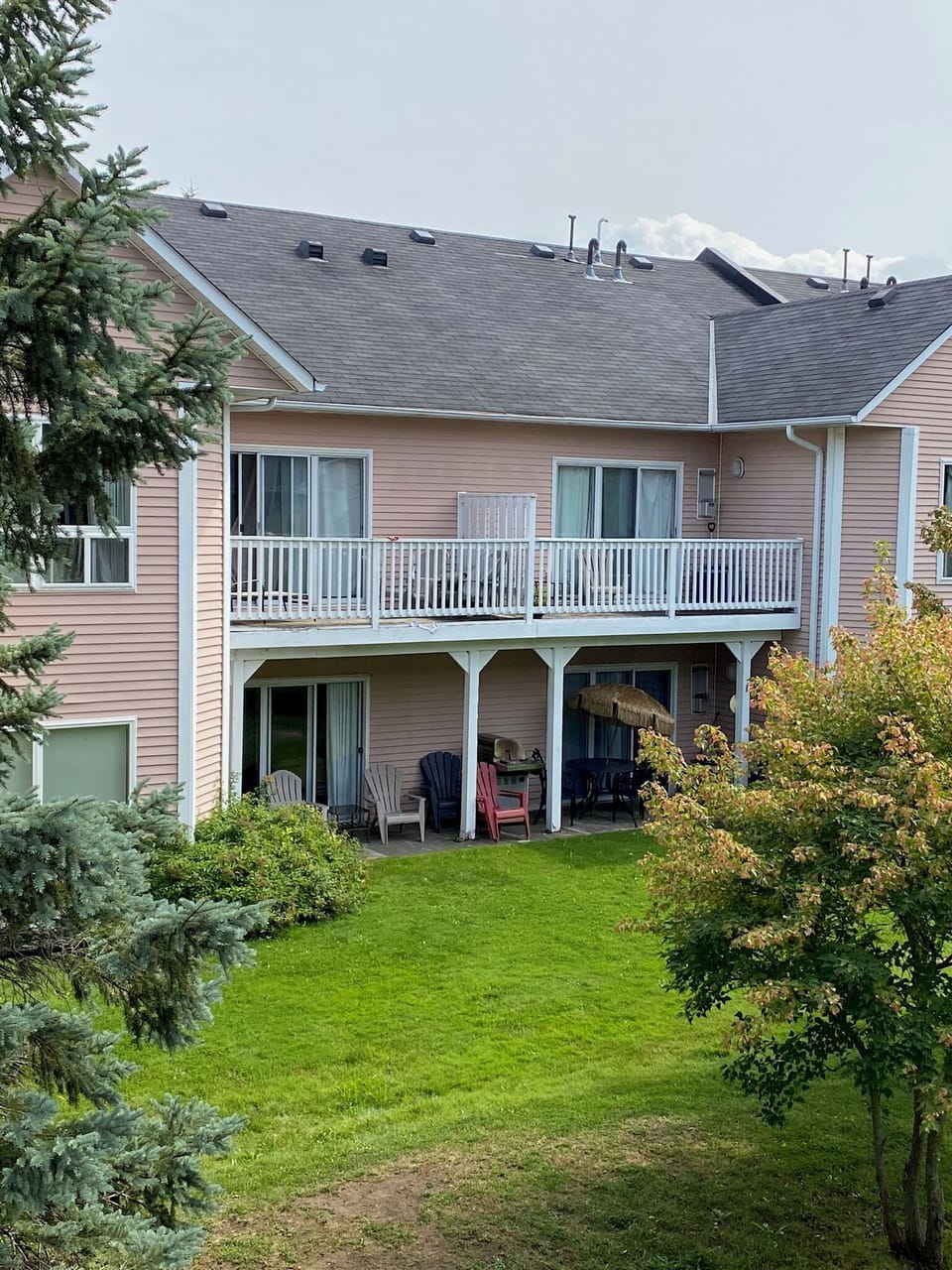 Unit is on second floor with a balcony