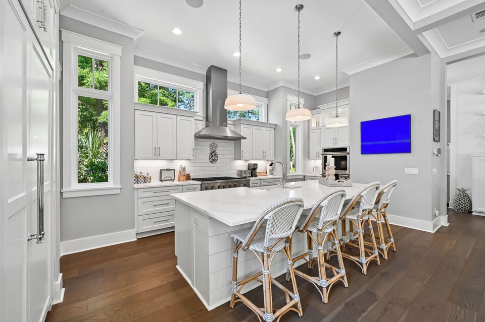 Kitchen with Countertop Seating