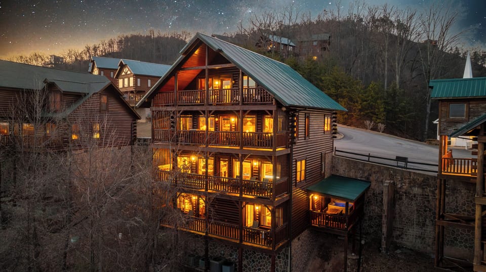 This cabin features 4 decks with views for miles! 