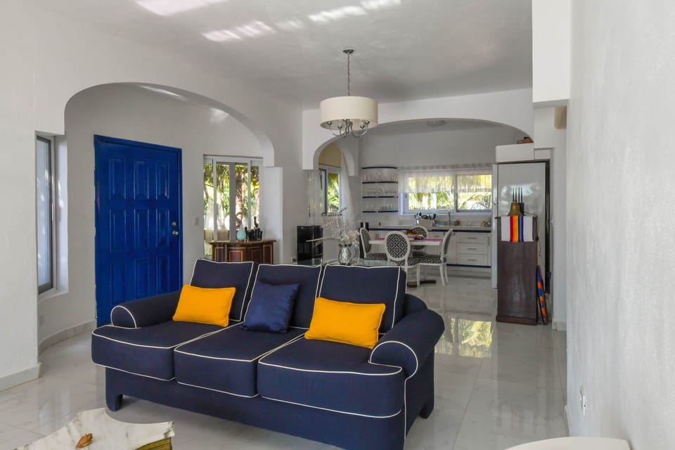 The living room is open concept directly off the kitchen.
