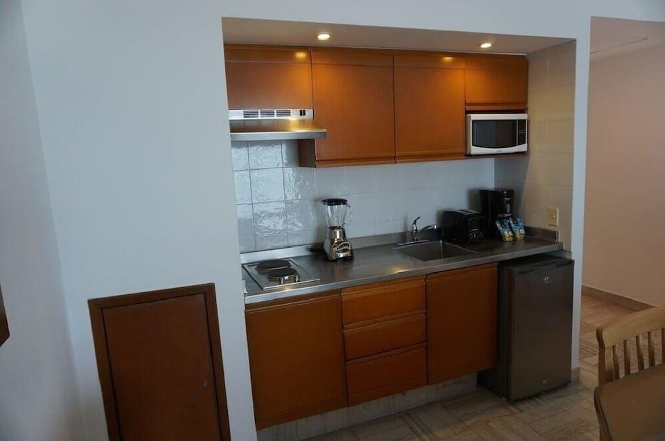 Kitchen area in living room