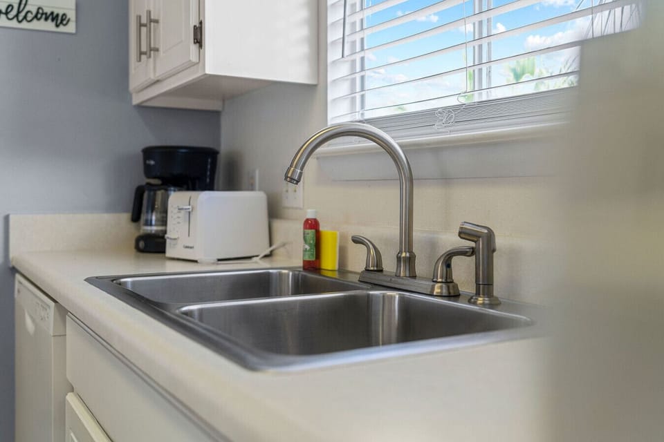 Kitchen Sink | Bright Counter Space and Window Light