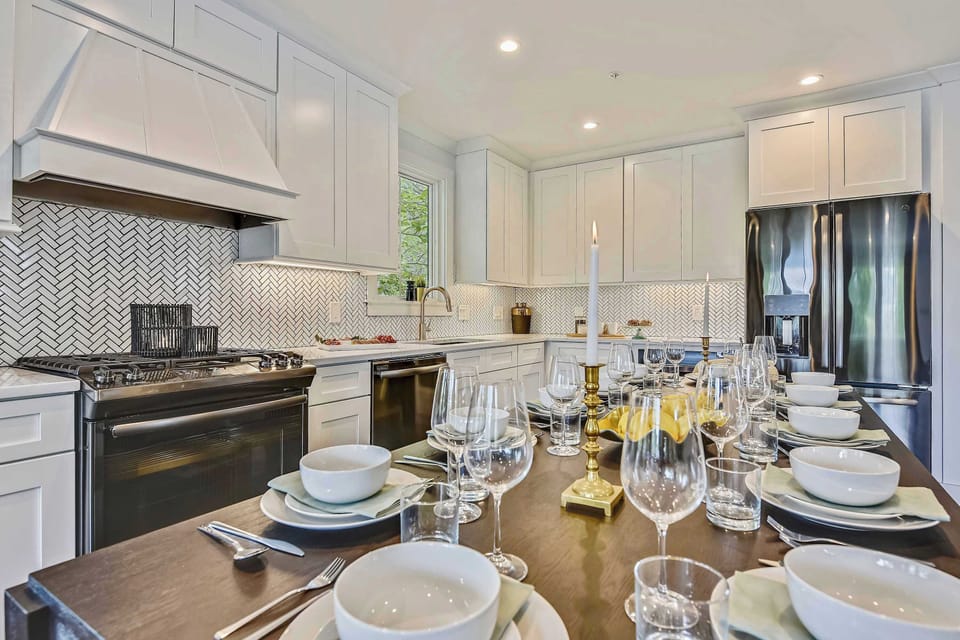 Dining and kitchen area