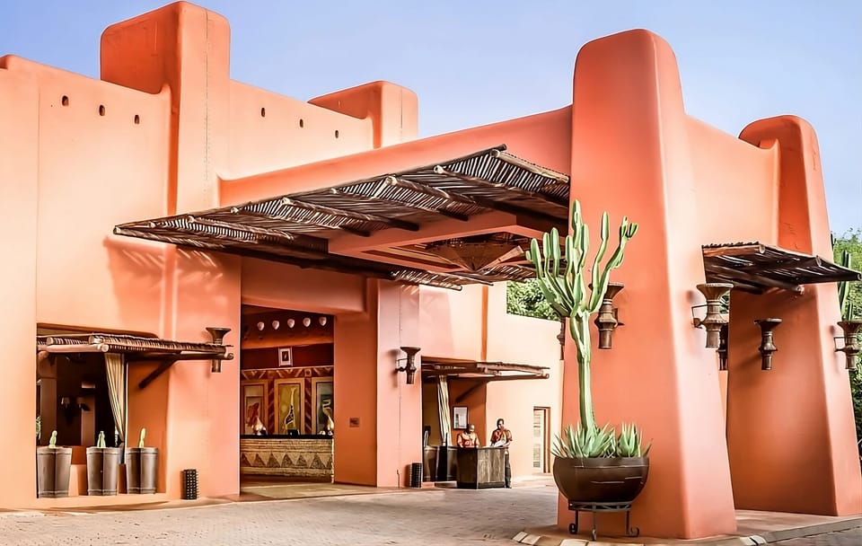 Arrive in style through the dramatic entry and open-air lobby.
