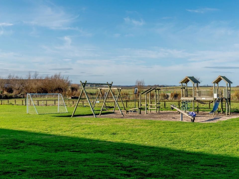 On-site shared play area and football field 
