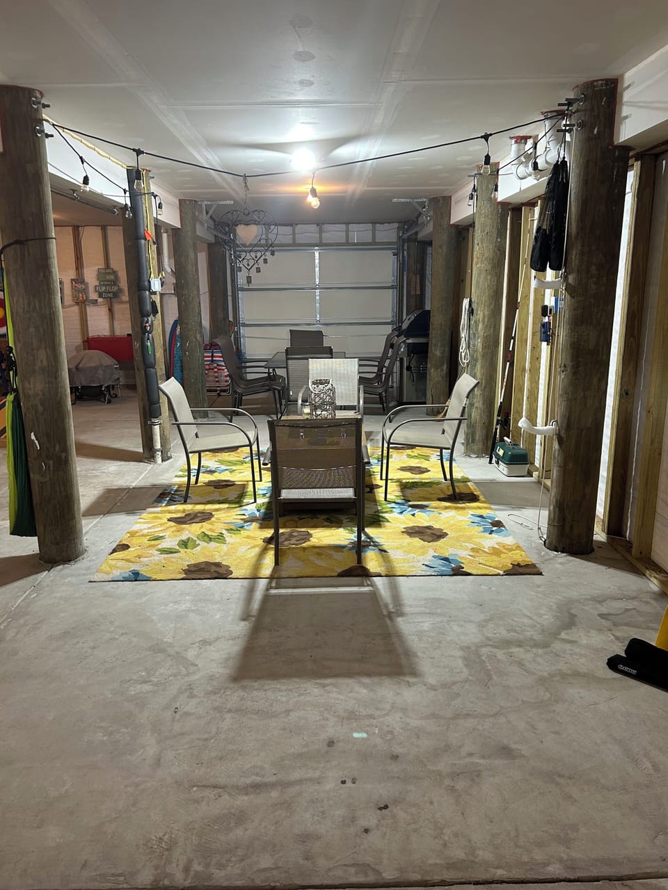 hang out space in garage