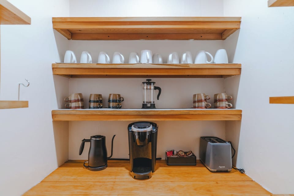 Enjoy the coffee and tea station to start your morning (or afternoon) off right