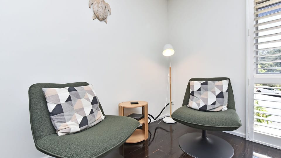 A quiet corner perfect for morning coffee or an afternoon wind-down.