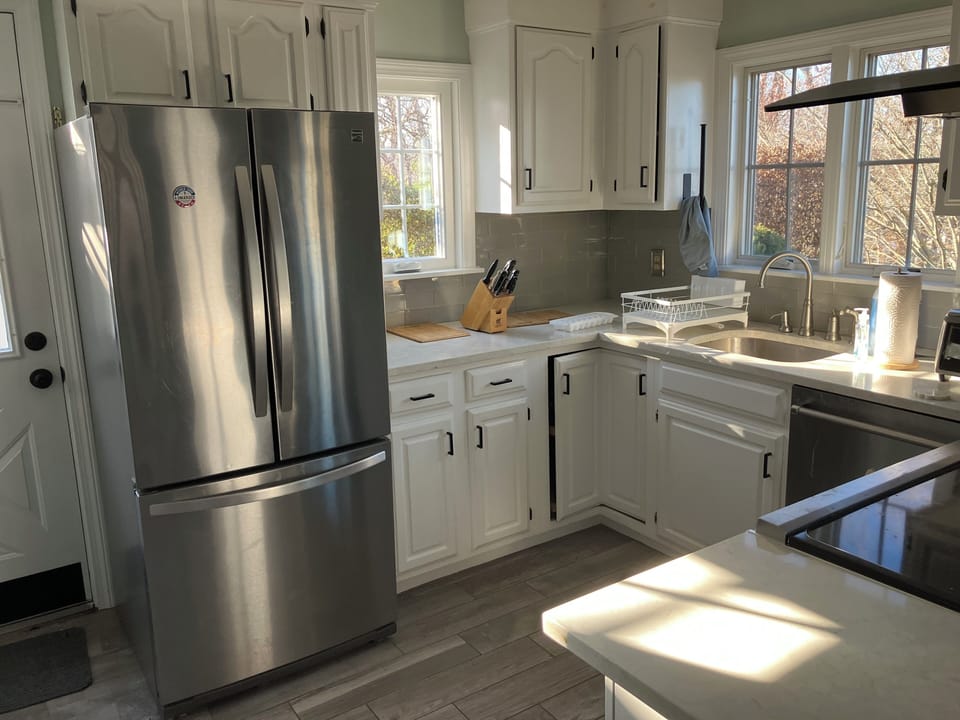 Kitchen with New Appliances, including Induction Stove