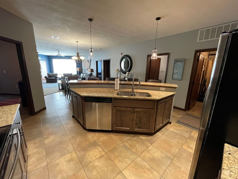 Kitchen sink area