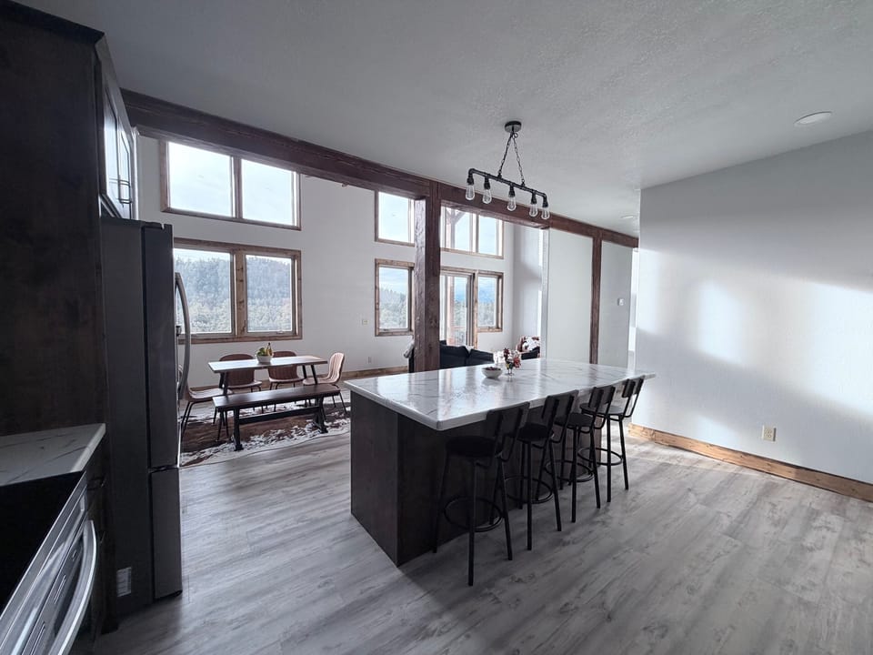 Kitchen and living room