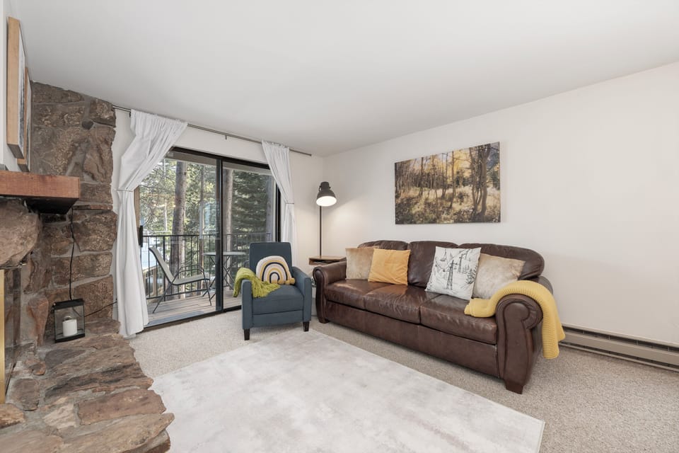 Curl up by your cozy stone fireplace with a good book, then step onto your private balcony to breathe in the fresh mountain air.