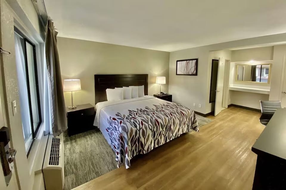 Bedroom. Interior and views may vary based on location and availability