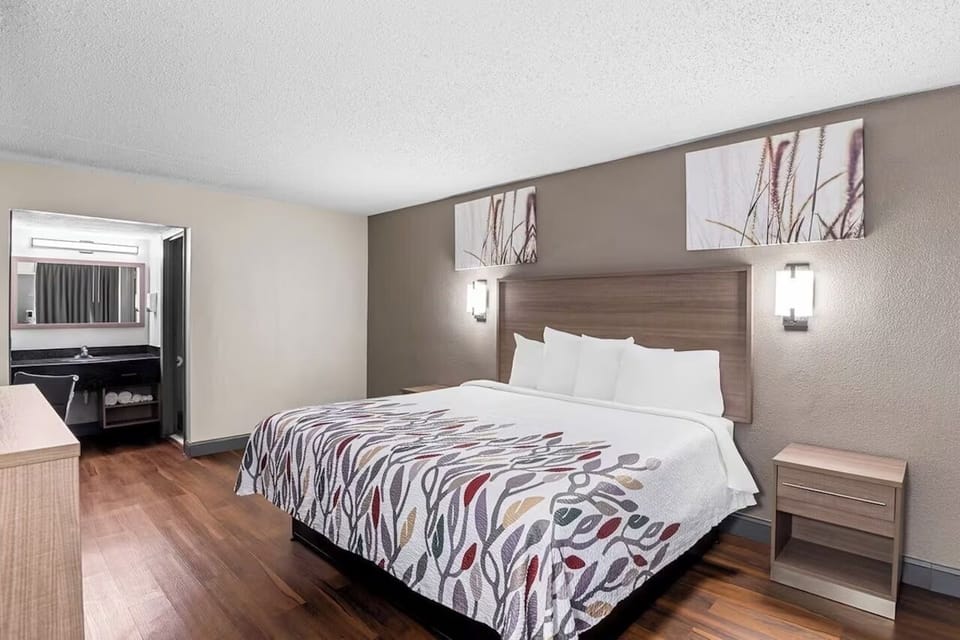 Sink into crisp linens for a restful, quiet night’s sleep.
