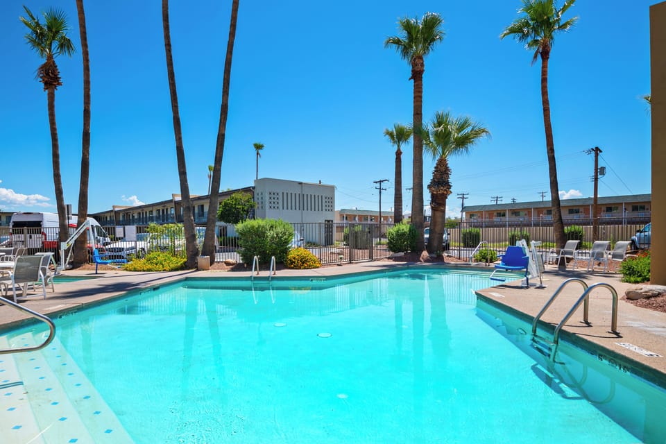 Stretch out by the sparkling water and soak up blue skies.