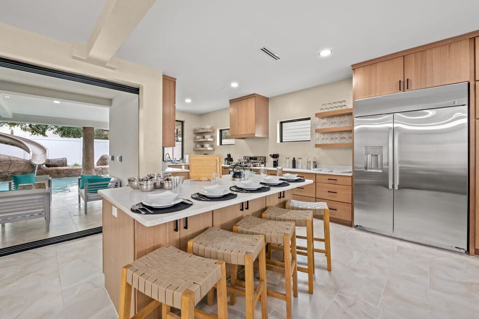Fully equipped kitchen for all your cooking needs.