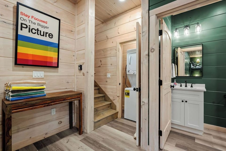 Pool Towels Provided - Laundry Closet - Game Room Bath with Tub