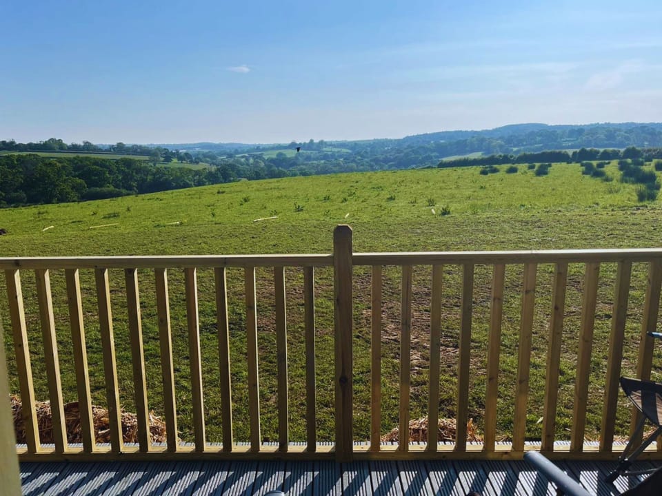 Absorb the magnificent views over the countryside as you relax