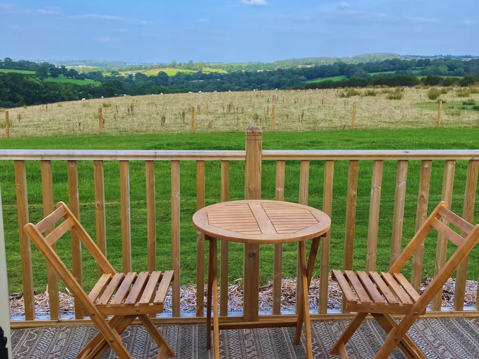 Private decked veranda with seating