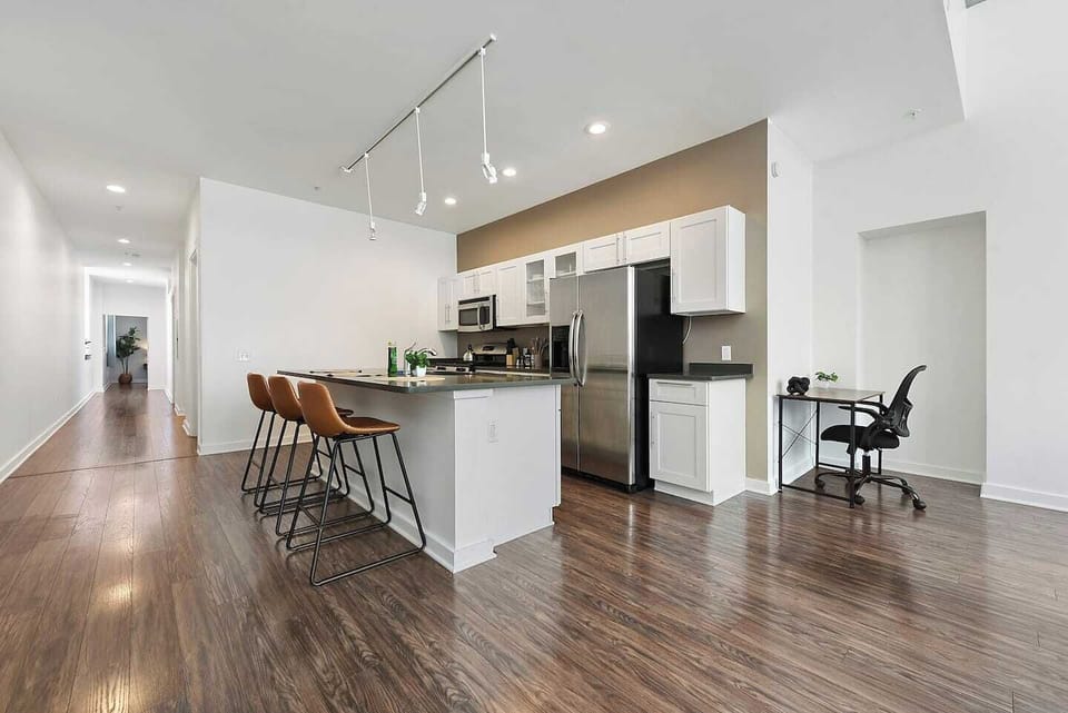 A well-equipped kitchen offering a perfect blend of style and functionality for your stay.