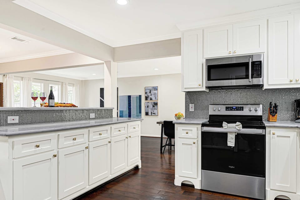 Bright kitchen with ample counterspace