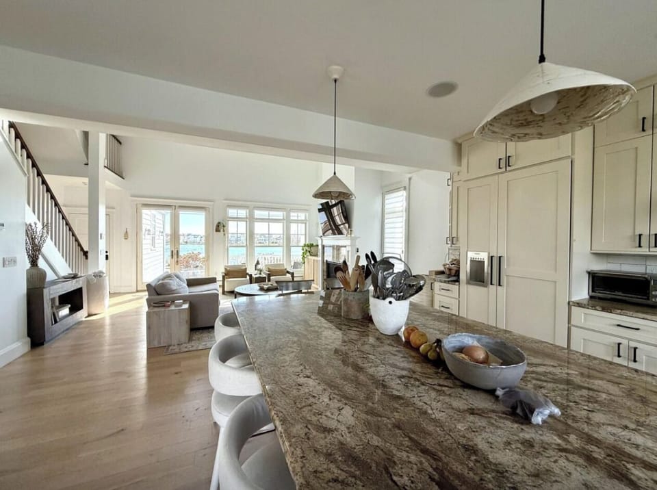 Large open kitchen and living room area