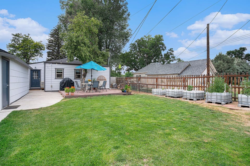 Large Fenced Backyard