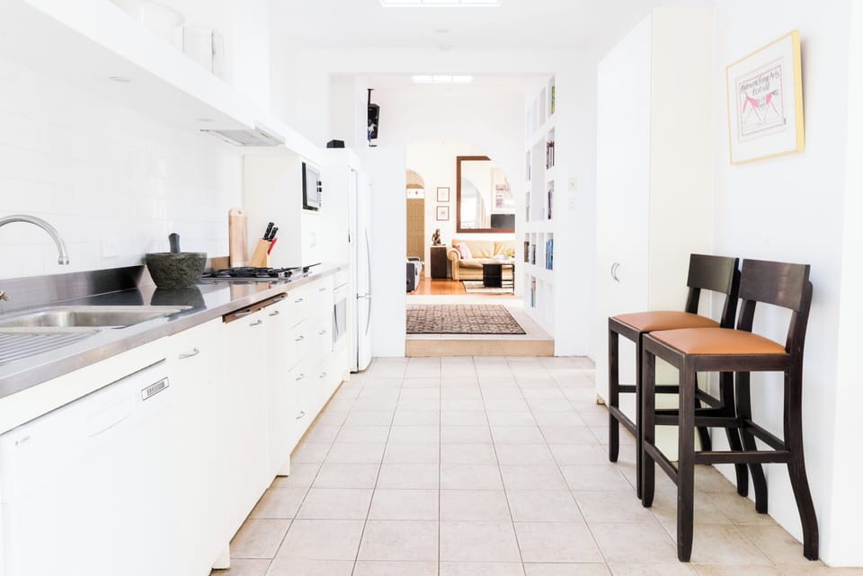 This stylish home  features seamless living and entertaining areas 