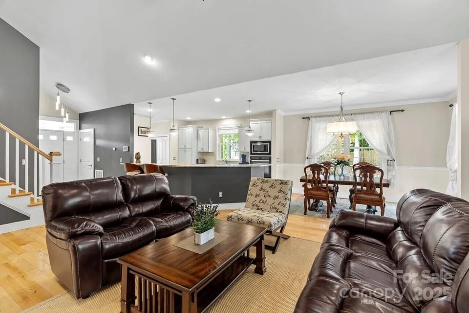Living Room looking on middle floor.
