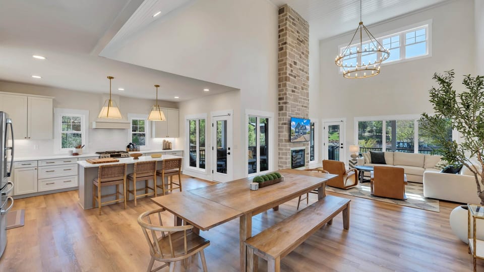 Large Vaulted Open Living