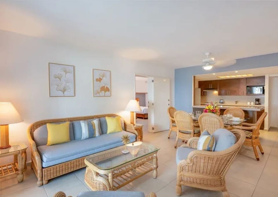 Lounge together in the airy living room with coastal comfort.