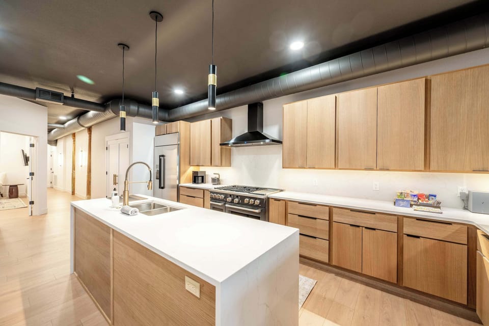 Clean cabinetry and modern finishes bring a polished, understated look.