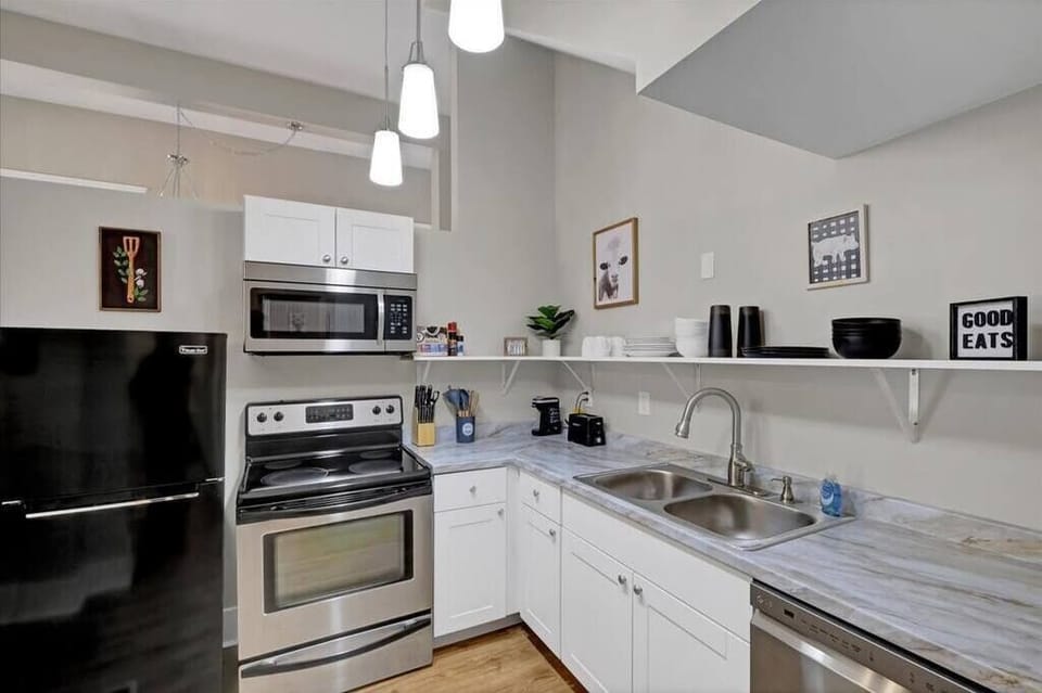 Fully equipped with modern appliances to make your stay comfortable.