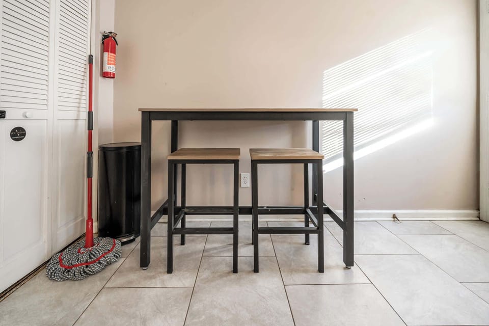 Our dining can accommodate two, providing a perfect setting for you and your partner or friend to share meals and create memorable moments together.