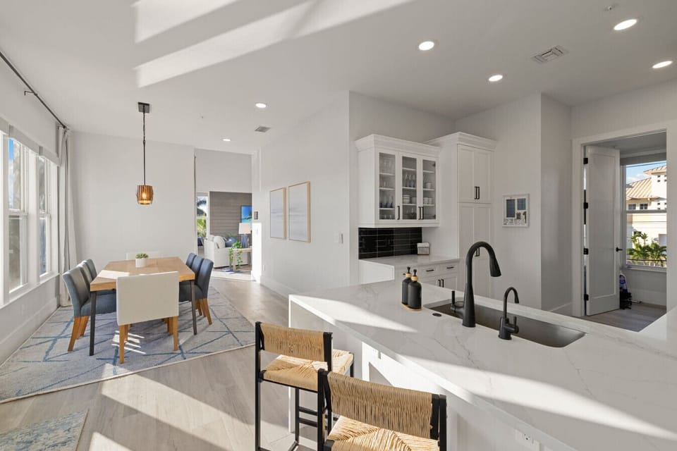 Modern kitchen and dining area designed for gathering
