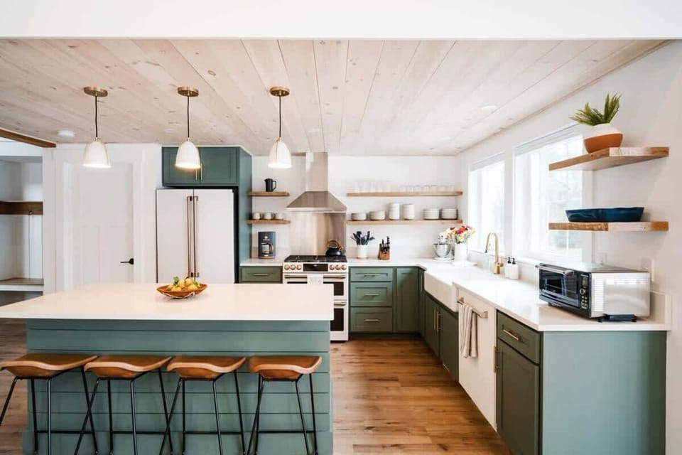 Eat at the dining table or our large kitchen island...or both!