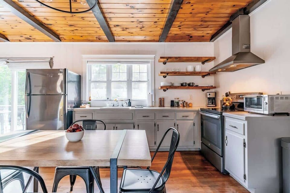 Our dining and kitchen areas.