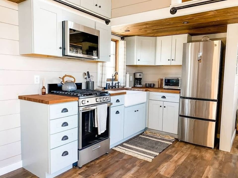 Our spacious full kitchen, complete with everything you'll need to make your favorite meals