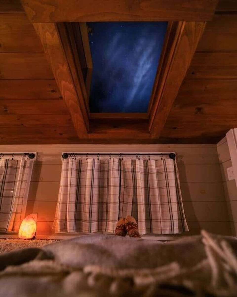 One of our favorite things to do is to watch the stars from the skylight.