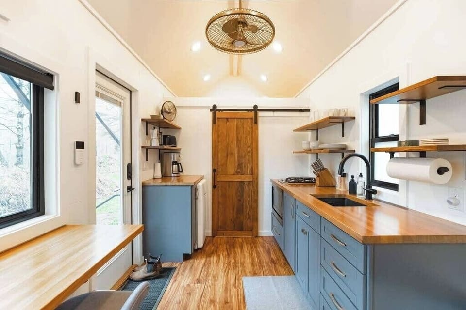Our fully stocked kitchen has everything you need for your stay!