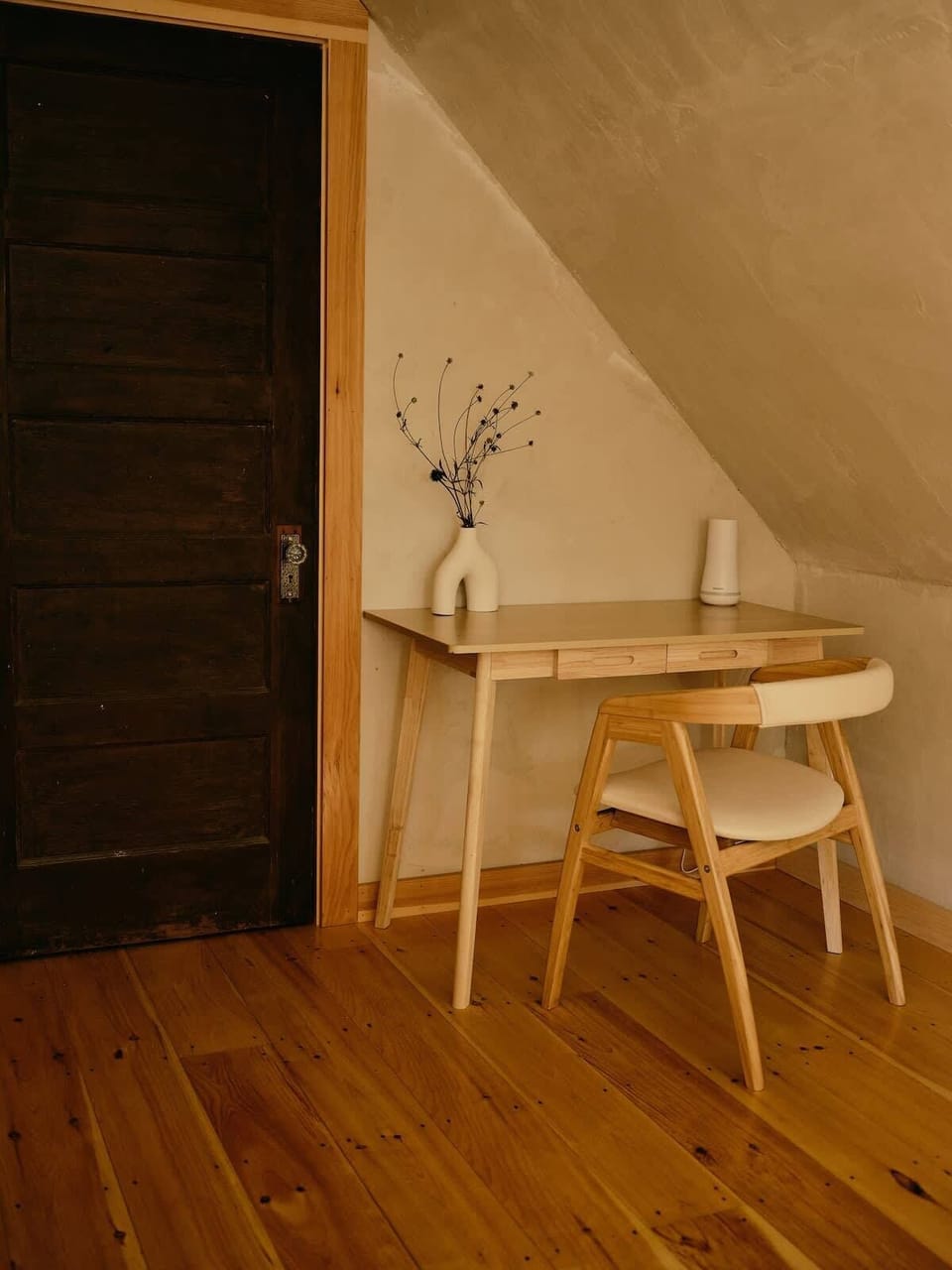 Our dedicated workspace, just off the living room.