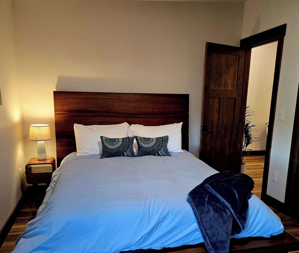 Queen Bedroom looking into work area