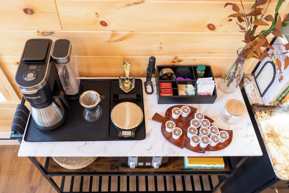 Enjoy complimentary coffee and tea to start your day.