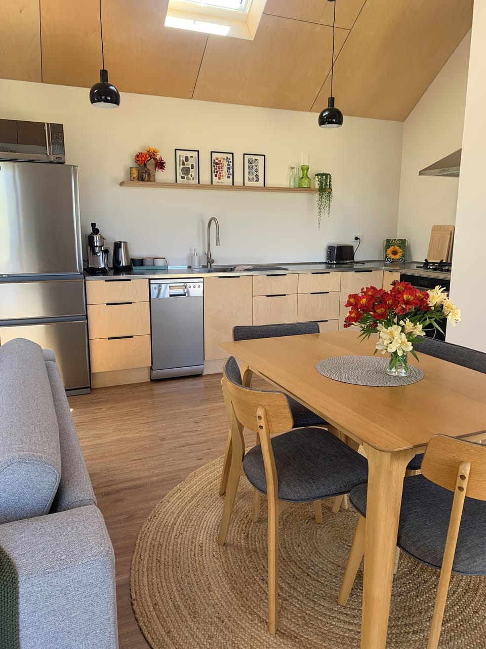 Dining and kitchen