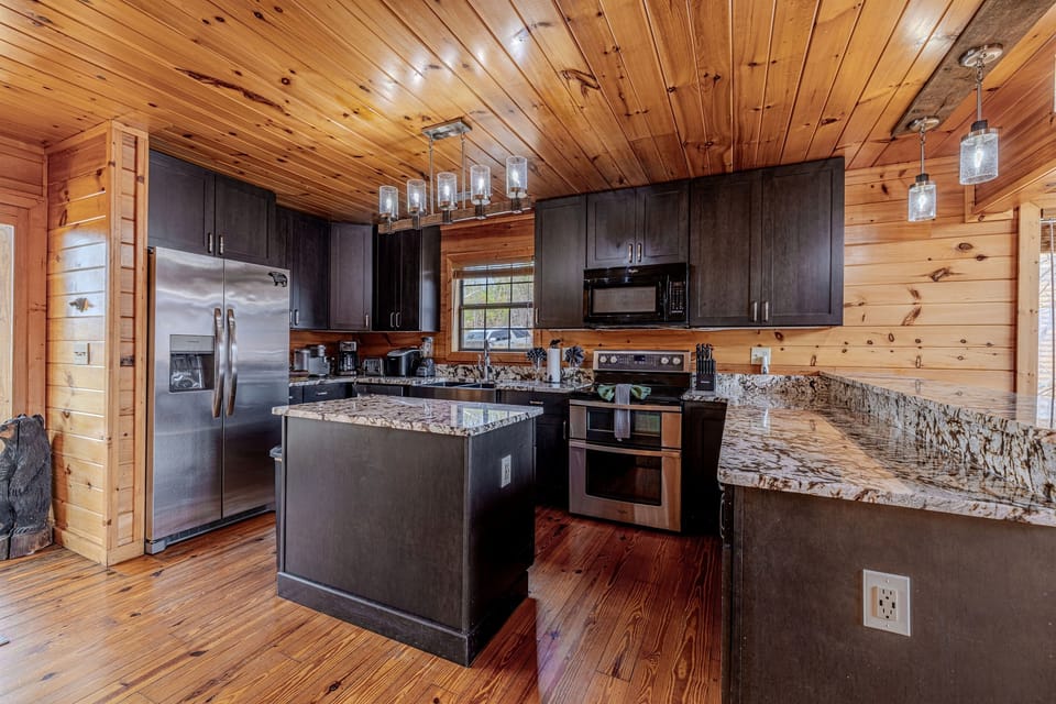 Fully-equipped modern kitchen