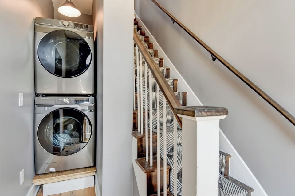 In-unit washer and dryer make long stays easy
