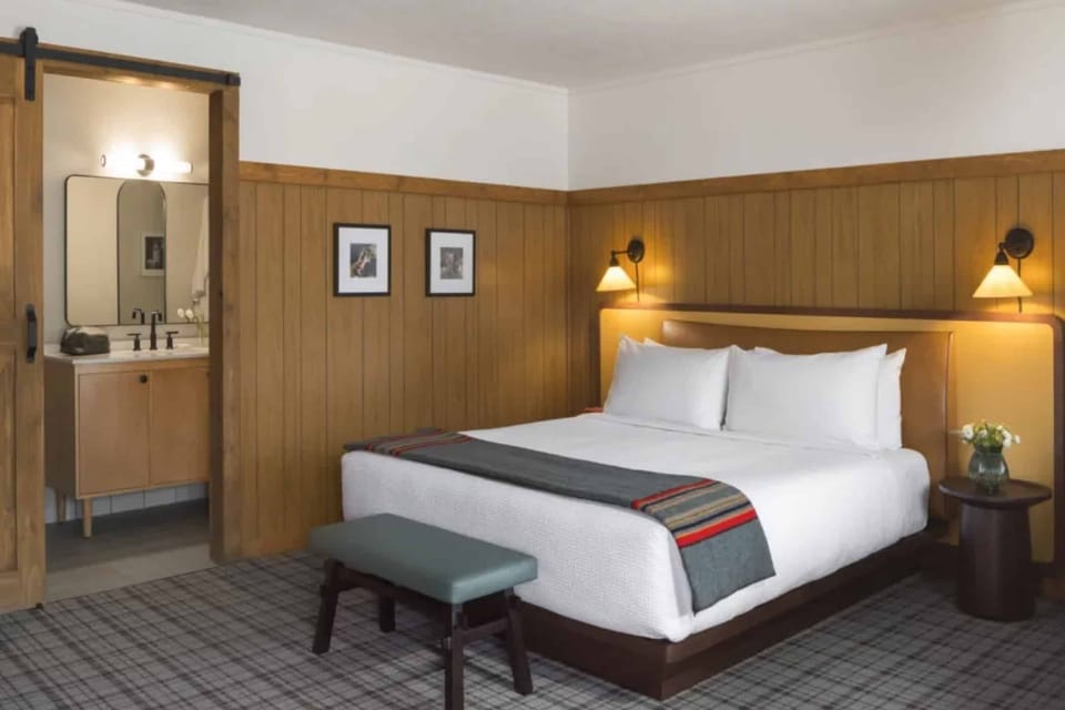 Recharge in a serene king bed with easy ensuite access.