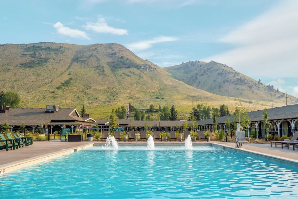 Soak up sunny poolside calm framed by open skies.