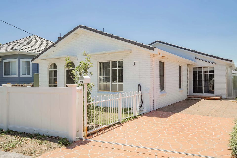 Front of the house with parking