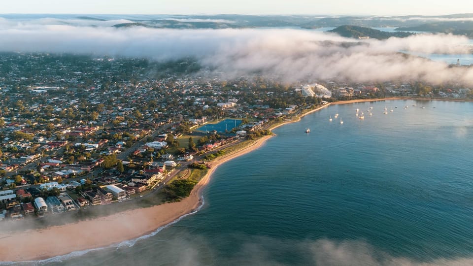 Ettalong Beach Arial shot